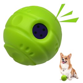 SHAKE AND LAUGH Dog Toys Ball, Interactive Dog Ball, Gibbering Sound with Surface Concave Lines, XS, 2.75 in (7 cm)