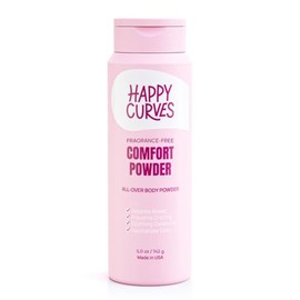 HAPPY CURVES Comfort Powder Desodorante En Polvo Anti Rozaduras Sin Talco para El Cuerpo y Los Pies para Controlar Las Rozaduras Internas Del Muslo,  