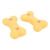 20pcs Rubber Dog Squeaky Bone Toy Teeth Cleaning Dog Bone