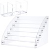 CDOKY Large 7-Tier Acrylic Paint Organizer with 3-Compartment Pen Holder,