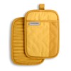 KitchenAid Beacon Two-Tone Non-Slip Pot Holder Set, Majestic Yellow, 7"x10",