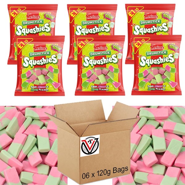 06 x VIMIX Drumstick Squashies Sour Cherry & Apple Flavour