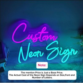 NeonVibez Custom Neon LED Light Sign Lamp Wall Art Home Decor Birthday Gift Wedding Signs