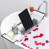 TAILI Bathtub Tray Table for Luxury Bath, Expandable Extra Wide