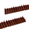 KOKMEYA Bird Spikes,Brown 12 Pack,Bird Spikes for Outside to Keep