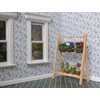 ILAND 1/12 Dollhouse Miniature Rack w/ 6 Mini Hangers, Plant