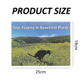 1 Piece Dog Poop Calendar 2025, Dog Poop Calendar 2025 In Beautiful Places, Funny Dog Wall Calendar, Perfect For Funny Wall Art, Humorous Pranks, Creative Gifts