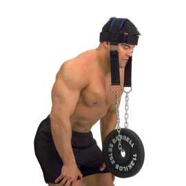 Workouty Padded Head Harness with Chain Crossfit Weight Lifting Head Straps Belt Dumbbell Barbell Gym Body Building Equipment