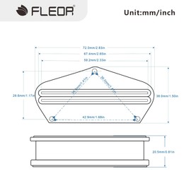 FLEOR Alnico 5 TL Aufsammeln Hot-Rail-Humbucker Bridge-Tonabnehmer 9-10K Fit TL Gitarrenteil