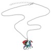 DUOWEI Enamel Welsh Dragon Necklace Enamel Fantasy Dragon Jewellery Novelty