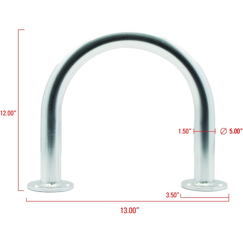 Extreme Max 3006.6909 Universal Aluminum Hand Rail for Pool, Hot