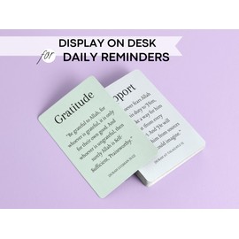 30 Islamic Reflection Cards Daily Inspirational Affirmations Reminders from the Quran for Muslims Gift