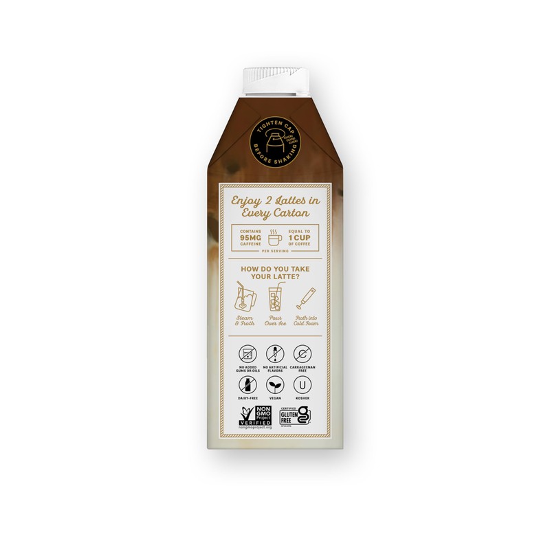 Elmhurst 1925 Caramel Cashew Latte – Plant-Based, Vegan, Dairy-Free Plant