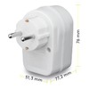 Goobay 51270 Netz-und Überspannungsschutz, Steckdosenadapter, Schutzkontaktsteckdose, weiß, 230 V, max.