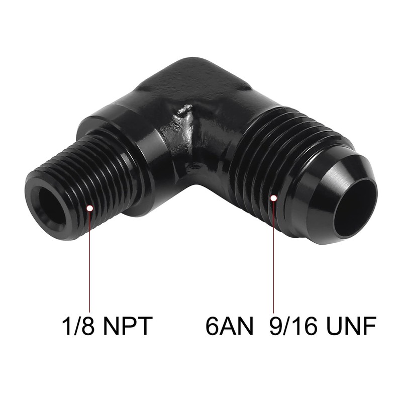 EVIL ENERGY 6AN to 1/8" NPT Male 90 Degree Fitting