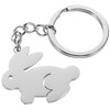 OATIPHO Rabbit Key Ring, Rabbit Keychain Animal Keychains Metal Key