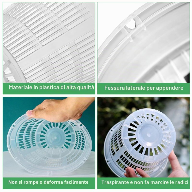 Dwitkul 5 Pezzi Vaso Trasparente per Orchidee, Vasi per Orchidee