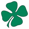 IRISH GREEN LEAF STICKER LAPTOP STICKER TOOLBOX STICKER HARD HAT STICKER HELMET