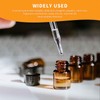 PENCK 10pcs 2ml Little Brown Glass Bottle Vials with Black