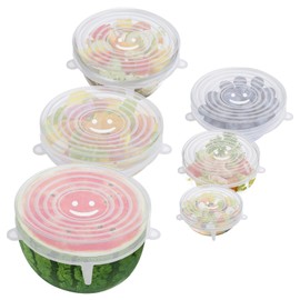 6PCS Silicone Stretch Lids, Six Sizes of Bowl Cover