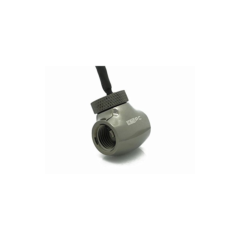 XSPC G1/4" T Fitting Inline Temperature Sensor - Black Chrome
