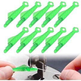 Fish Mouth Sewing Machine Needle Threader, Fish Type for Sewing Machines,Automatic Sewing Needle Threader,Easy Needle Threaders Tool (10)