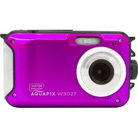 Aquapix W3027 'Wave' Underwater Camera, Waterproof to 3 m, 2.7 Inch Display, up to 30 MP Resolution, 4X Digital Zoom, 5 MP Sensor, Pink