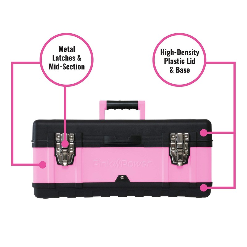 Pink Power Pink Tool Box for Women - 18" Small