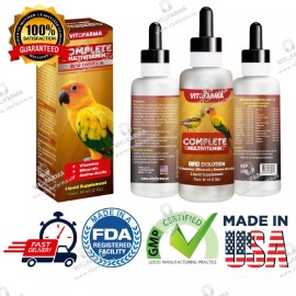 VITOFARMA Multivitamins For Birds 60ml Budgies, Parakeet, Cacatillos, Canarios exp. 12/27