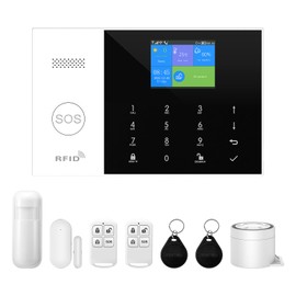 XNY Wireless 4G Home Alarm System, WiFi Alarm System Home with App Notifications, Window Door Sensors, Motion Sensors, Remote Controls, Works with Alexa and Google Assistant (105-4G-A)