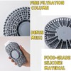 WJCCLYJC 5.5 in Shower Hair Drain Catcher with Weighted Metal