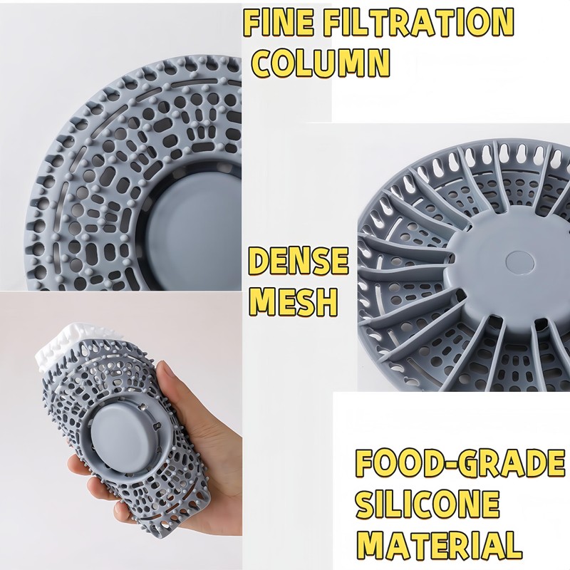 WJCCLYJC 5.5 in Shower Hair Drain Catcher with Weighted Metal