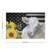 US Flag American Farm Cow Sunflower Door Mats Traps Dirt