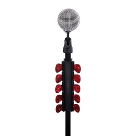D'Addario Accessories Mic Stand Pick Holder - Guitar Pick Holder for Mic Stands - Holds 10 Guitar Picks of Any Gauge and Size