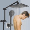 All Metal Rain Shower Head, 10” High Pressure Rainfall Shower
