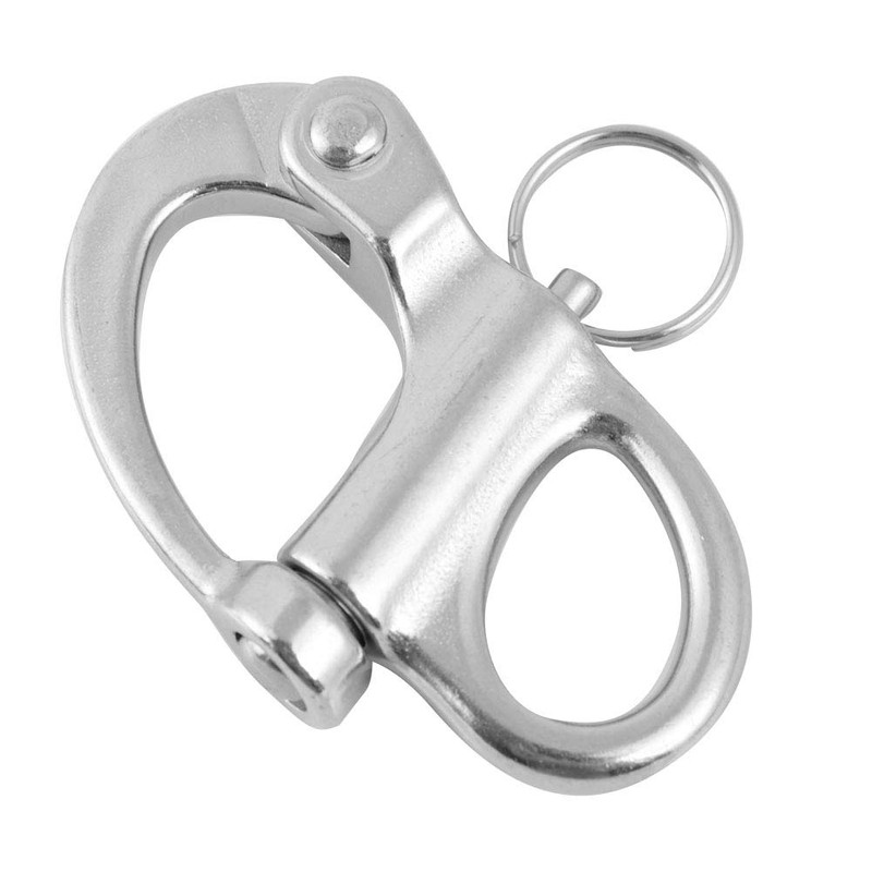 Walfront Marine Boat Rigging Stainless Steel Fixed Snap Shackle Quick