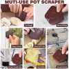 Pan Scraper Dish Scraper Tool - Pot Scraper Plastic for