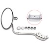 SCITOO Truck Hood Mirror Chrome Door Mounted fit for For