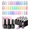 Beetles 20Pcs Gel Nail Polish Kit, with Glossy & Matte
