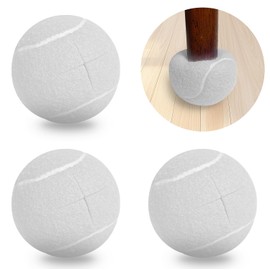 Pre Cut Walker Tennis Balls for Furniture Legs and Floor Protection, Heavy Duty Long Lasting Felt Pad Glide Coverings, Walkers Legs Universal Precut Glide Balls, Accessories Gifts for Seniors- White