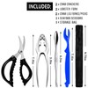 Crab Leg Crackers and Tools - 7 Piece Seafood Tools