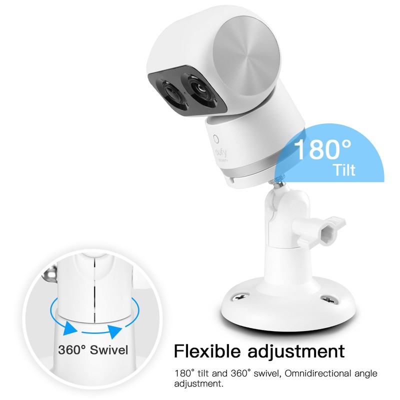 Bracket for eufy Security Indoor Cam S350, 360° Flexible Wall