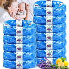 SaiXuan Pack of 12 Nappy Bin Refill Cassettes, 4.5 m Nappy Bin Refill Film, Compatible with Tommee Tippee Twist & Click, Sangenic Tec, Simplee, EVOH Material, Odourproof & Environmentally Friendly