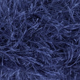 JubileeYarn Feather Whimsy Eyelash Yarn - 50g/Skein Fine Polyester Fur - Midnight Blue - 6 Skeins