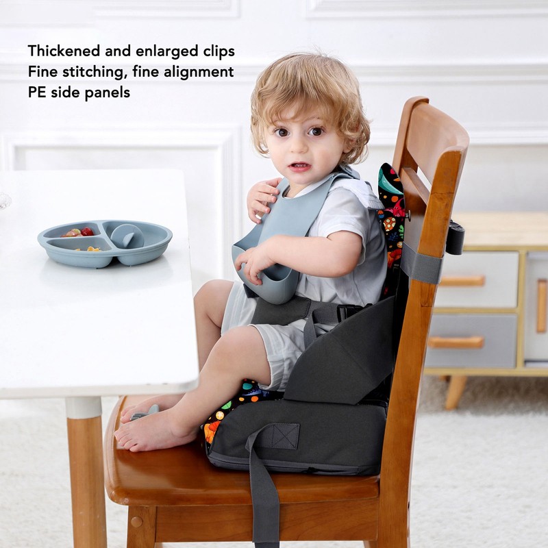 Children Chair Booster Chair Cartoon Portable Folding Toddler Booster Chair