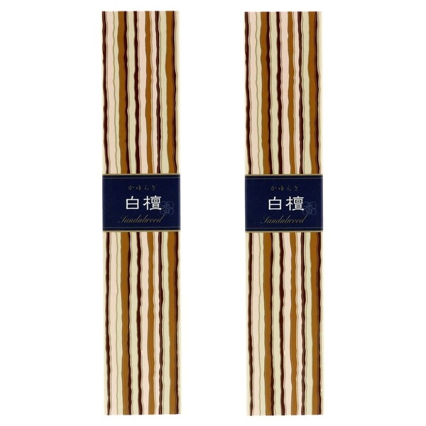 Nippon Kodo Itchuragi Sandalwood Sticks, Incense, 40 Sticks Included, Set