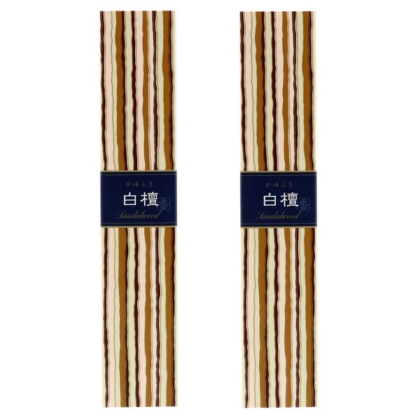 Nippon Kodo Itchuragi Sandalwood Sticks, Incense, 40 Sticks Included, Set of 2