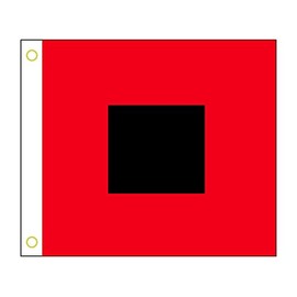 US Storm Signal Hurricane flag (NO. 2: 36 in. x 36 in.)