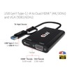 Club 3D Adapter USB Gen1 Type-C/-A to Dual HDMI™ (4K/30Hz)