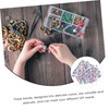 Operitacx 200pcs Number Beads Letter Beads Crimp Beads Charms for
